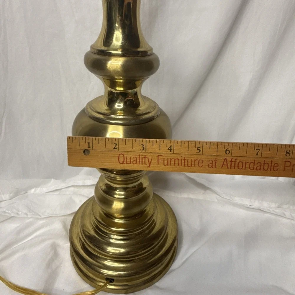 Vintage Stiffel Brass Table Lamp Baluster Urn Hollywood Regency MCM Heavy 29